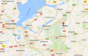 Ubicación de Epe, sede de España durante la Euro de Holanda. Google Maps